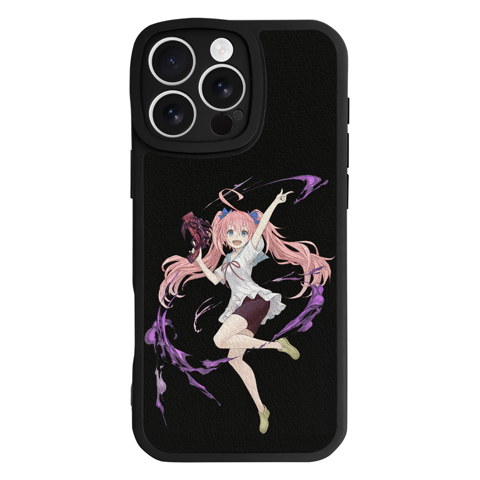 （画像用） 転スラ Regarding Reincarnated to Slime 【iPhone 16シリーズ対応】シリコンスマホケース（レザー調） 材質：シリコン